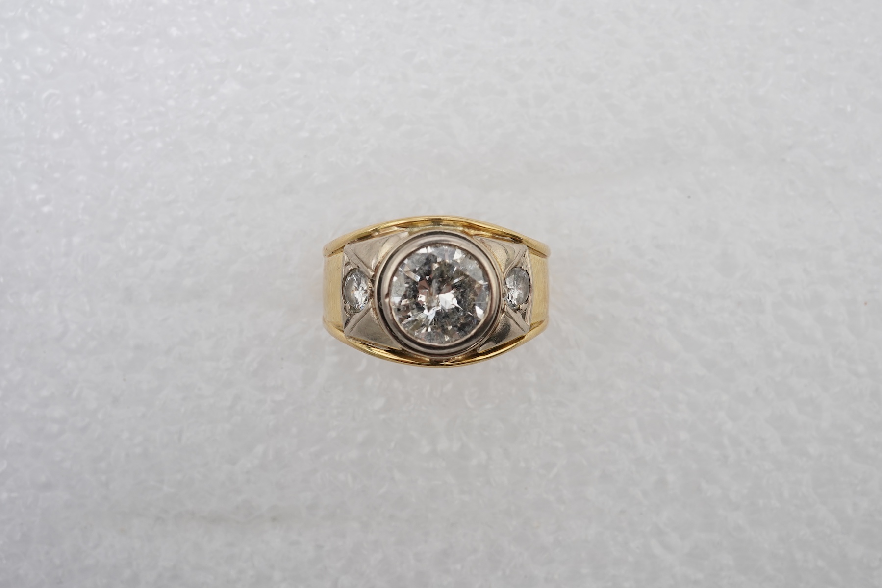 A diamond dress ring